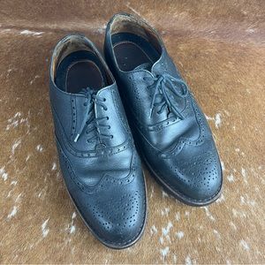 Men’s landsend Oxford black dress shoe 8.5w